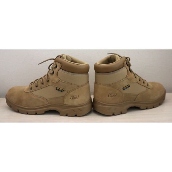 Skechers Tactical 200056 Men's Sz 13 Camel/Tan Work Wascana-Millit WP Work Boots - Picture 10 of 14